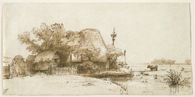 A Farm on the Amsteldijk by Rembrandt van Rijn